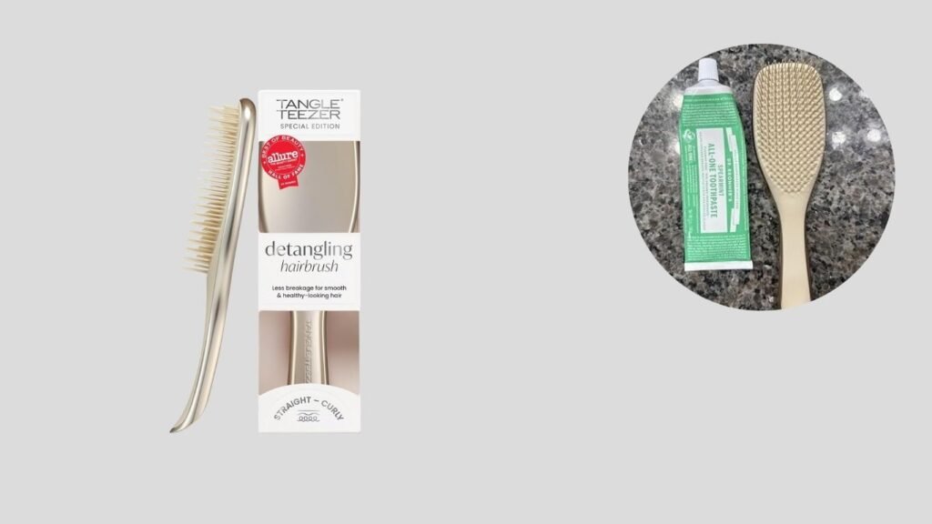 Tangle Teezer Chrome Ultimate Detangler Brush, Straight to Curly, Gold