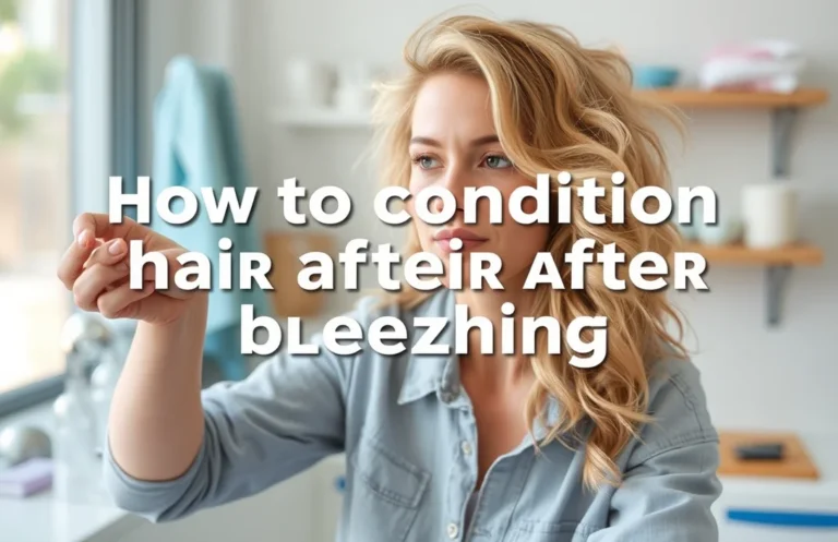 How to Effectively Condition Your Hair After Bleaching