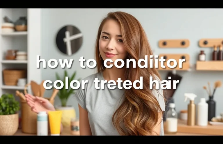 How to Effectively Condition and Care for Color-Treated Hair