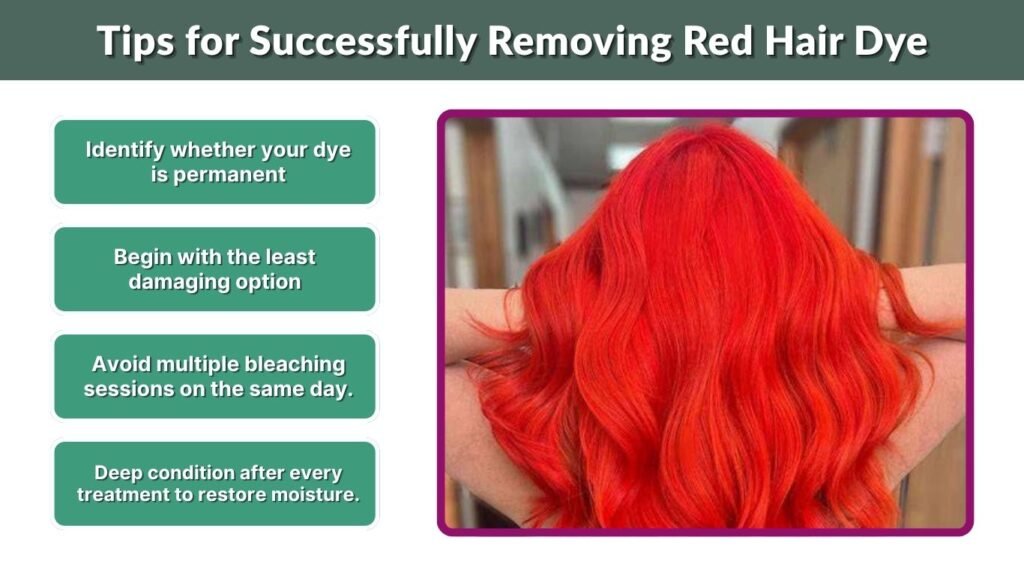 Tips for Successfully Removing Red Hair Dye
