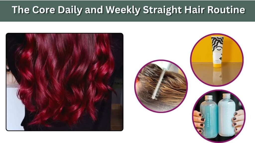 The Core Daily and Weekly Straight Hair Routine