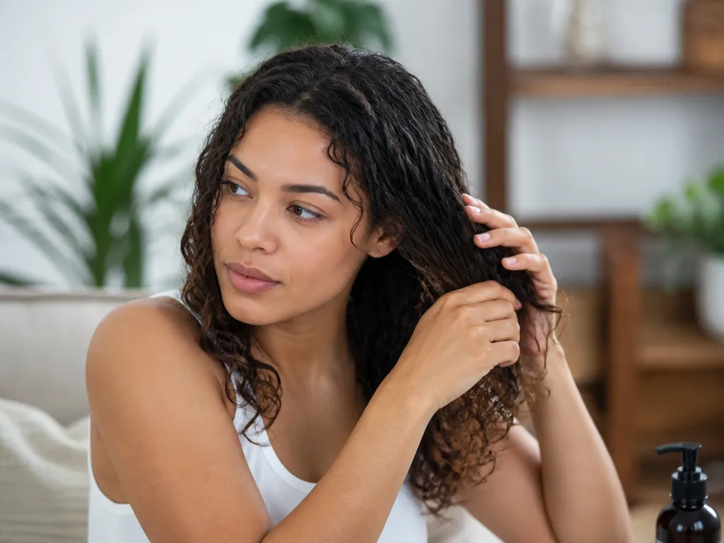 How to apply leave in conditioner to curly hair?