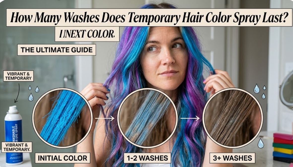 Temporary Hair Color Spray: Application, Longevity, and Removal