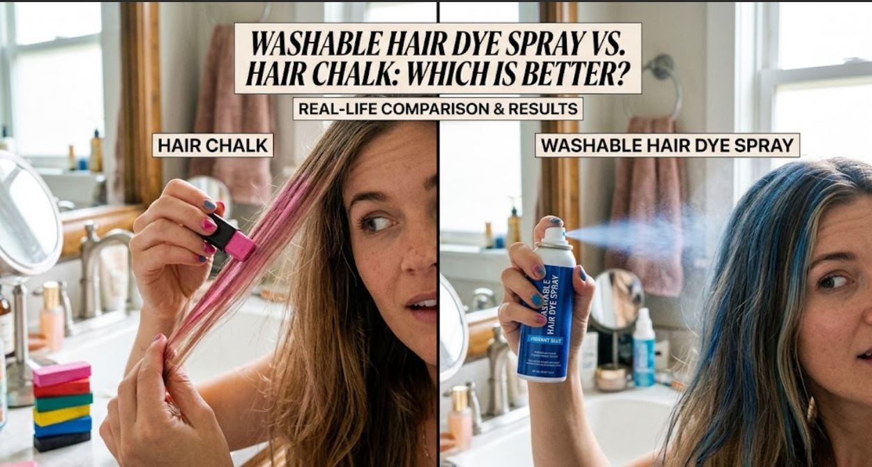 Washable Hair Dye Spray vs. Hair Chalk: Which Is Better?